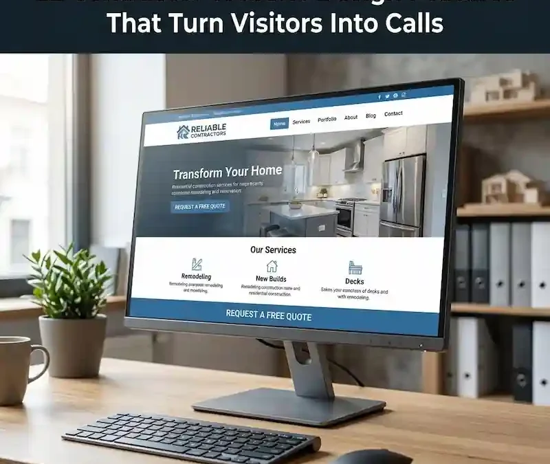 Contractor Website Design: 12 Features That Turn More Visitors Into Phone Calls and Estimates
